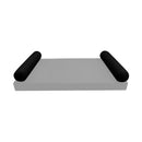 STYLE 5 pillow and bolster cushion set for daybeds, porch swings, or beds – indoor and outdoor use with durable knife-edge design. — cover only