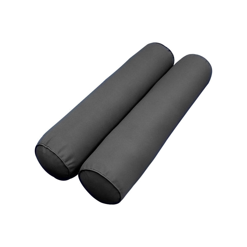 STYLE 5 Bolster Pillow for Outdoor Indoor Daybed Porch Swing Bed Crib Size Piped Trim AD003 | COVERS ONLY |
