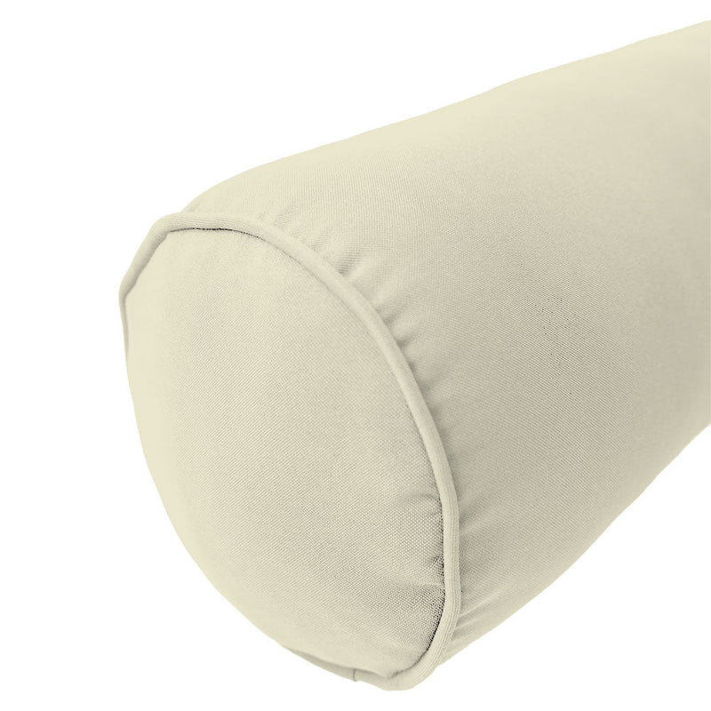 Style 5 Crib Size Pipe Trim Bolster Pillow Cushion Outdoor Slip Cover ONLY AD005