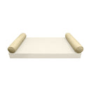 STYLE 5 Bolster Pillow for Outdoor Indoor Daybed Porch Swing Bed Crib Size Piped Trim AD103 | COVERS ONLY |