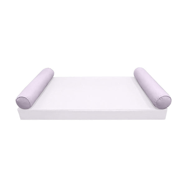 STYLE 5 Bolster Pillow for Outdoor Indoor Daybed Porch Swing Bed Crib Size Piped Trim AD107 | COVERS ONLY |