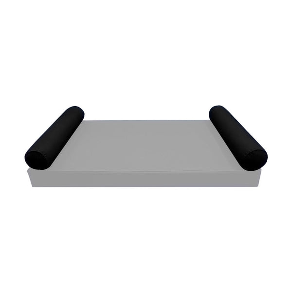 STYLE 5 Bolster Pillow for Outdoor Indoor Daybed Porch Swing Bed Crib Size Piped Trim AD109 | COVERS ONLY |