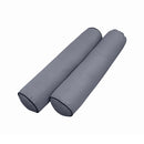 Pillow and bolster cushions displayed on an outdoor porch swing for a cozy, elegant setting.