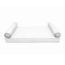 STYLE 5 pillow and bolster cushion set for daybeds, porch swings, or beds – indoor and outdoor use with durable knife-edge design. — cover only