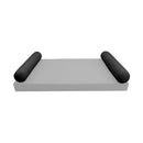 STYLE 5 pillow and bolster cushion set for daybeds, porch swings, or beds – indoor and outdoor use with durable knife-edge design. — cover only