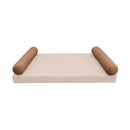 STYLE 5 pillow and bolster cushion set for daybeds, porch swings, or beds – indoor and outdoor use with durable knife-edge design. — cover only