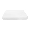 Two cylindrical bolster cushion inserts for daybed or sofa, white
