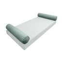 STYLE 5 Bolster Pillow for Outdoor Indoor Daybed Porch Swing Bed Full Size Piped Trim AD002 | COVERS ONLY |