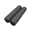 STYLE 5 Bolster Pillow for Outdoor Indoor Daybed Porch Swing Bed Full Size Piped Trim AD003 | COVERS ONLY |