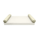 STYLE 5 Bolster Pillow for Outdoor Indoor Daybed Porch Swing Bed Full Size Piped Trim AD005 | COVERS ONLY |