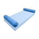 STYLE 5 Bolster Pillow for Outdoor Indoor Daybed Porch Swing Bed Full Size Piped Trim AD102 | COVERS ONLY |