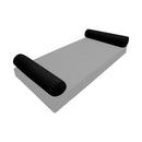 STYLE 5 Bolster Pillow for Outdoor Indoor Daybed Porch Swing Bed Full Size Piped Trim AD109 | COVERS ONLY |