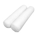 White fiberfill bolster cushion inserts, pair — indoor/outdoorPorch swing/daybed base with bolster cushion inserts, white