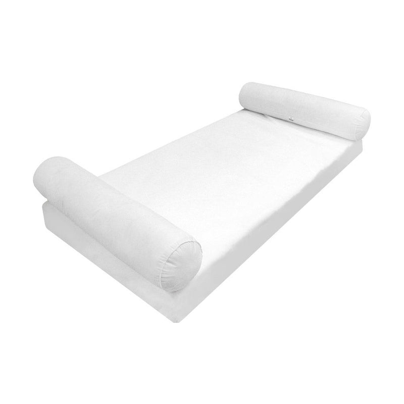 STYLE 5 Queen Size Mattress Foam, Bolster Pillow Cushion Polyester Fiberfill Inserts for Outdoor Indoor Daybed Porch Swing Bed | INSERT ONLY |