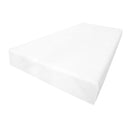 White daybed mattress base with two side bolster cushion inserts — insert only
