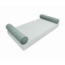 Modern outdoor daybed cushion set with two bolsters and two pillows, ideal for patio, porch, or indoor lounge spaces. — cover only