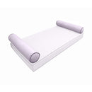 Modern outdoor daybed cushion set with two bolsters and two pillows, ideal for patio, porch, or indoor lounge spaces. — cover only