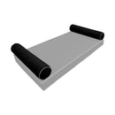 Modern outdoor daybed cushion set with two bolsters and two pillows, ideal for patio, porch, or indoor lounge spaces. — cover only