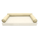 STYLE 6 pillow and bolster cushion set for daybeds, porch swings, or beds – indoor and outdoor use with durable knife-edge design. — cover only