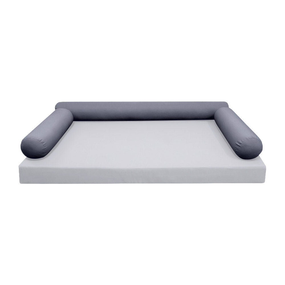 STYLE 6 pillow and bolster cushion set for daybeds, porch swings, or beds – indoor and outdoor use with durable knife-edge design. — cover only