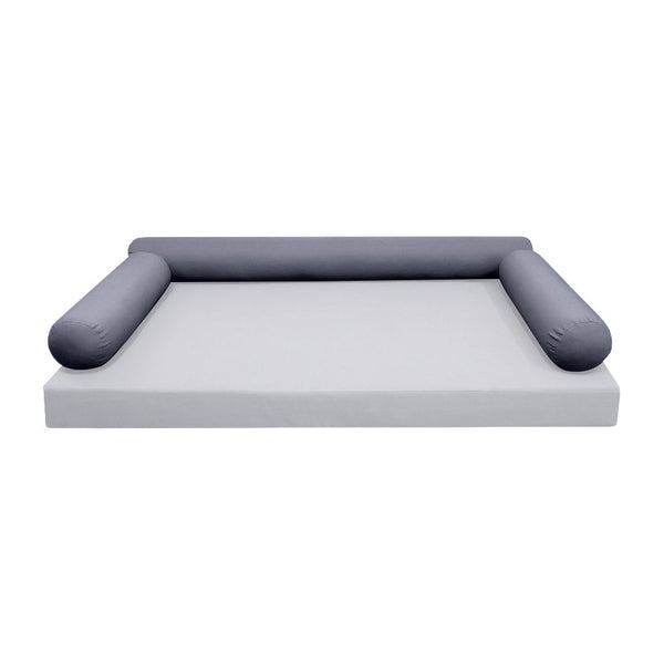 STYLE 6 Bolster Pillow for Outdoor Indoor Daybed Porch Swing Bed Crib Size Knife Edge AD001 | COVERS ONLY |
