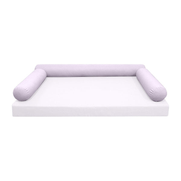STYLE 6 Bolster Pillow for Outdoor Indoor Daybed Porch Swing Bed Crib Size Knife Edge AD107 | COVERS ONLY |