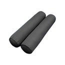 STYLE 6 Bolster Pillow for Outdoor Indoor Daybed Porch Swing Bed Crib Size Piped Trim AD003 | COVERS ONLY |