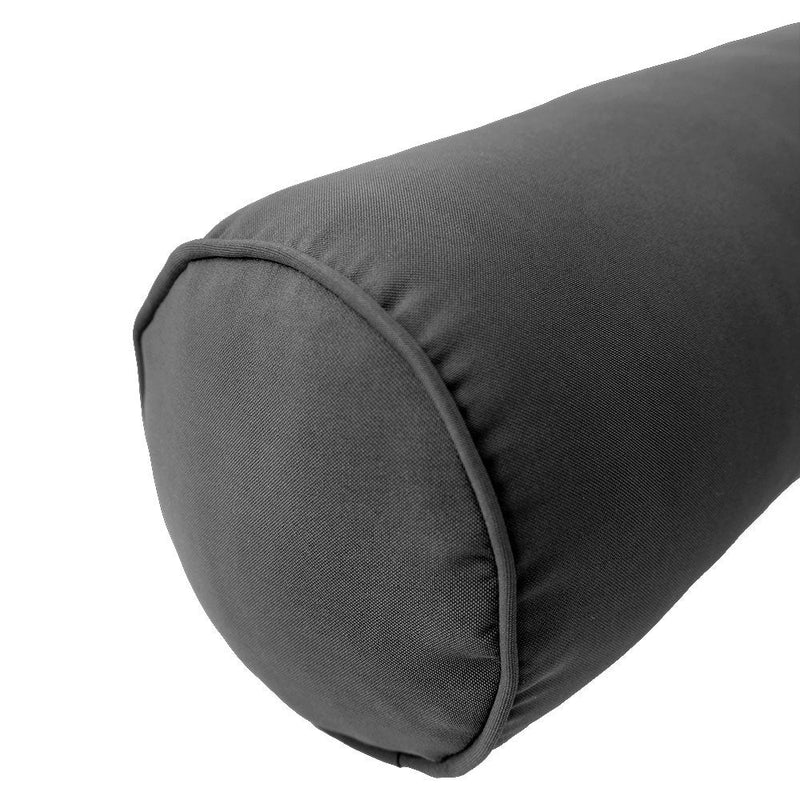 Style 6 Crib Size Pipe Trim Bolster Pillow Cushion Outdoor Slip Cover ONLY AD003