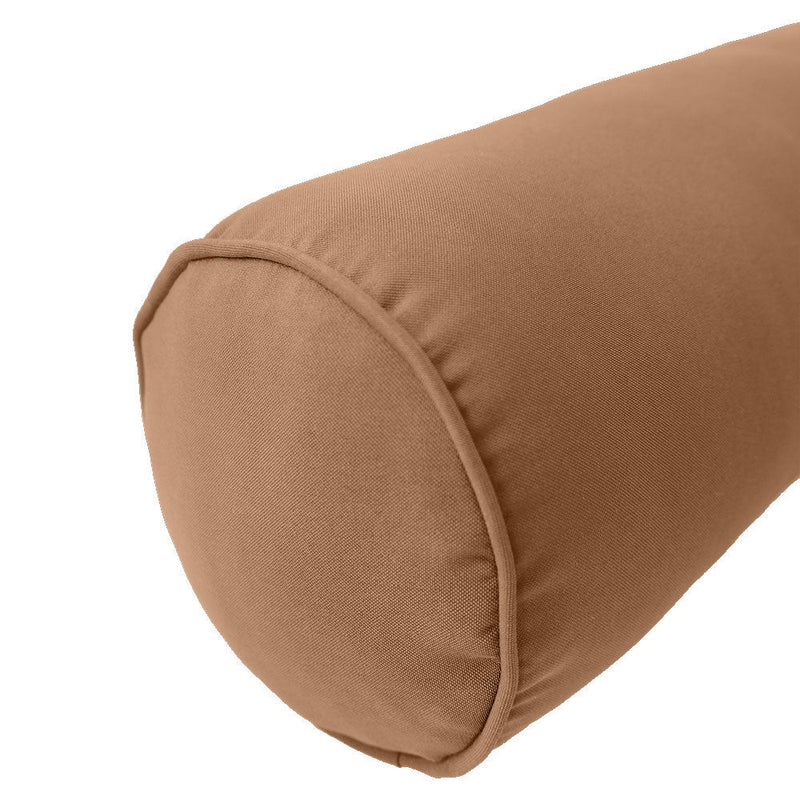 Style 6 Crib Size Pipe Trim Bolster Pillow Cushion Outdoor Slip Cover ONLY AD104