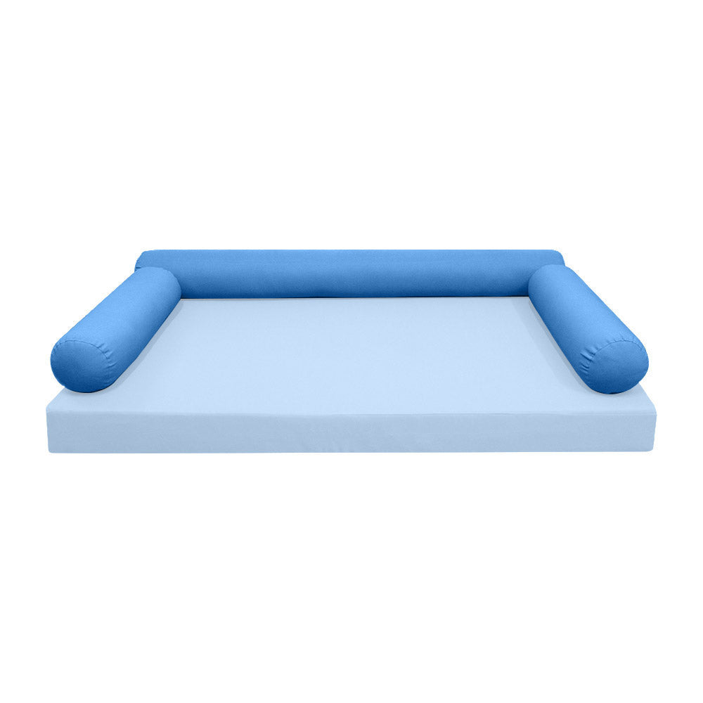 STYLE 6 pillow and bolster cushion set for daybeds, porch swings, or beds – indoor and outdoor use with durable knife-edge design. — cover only