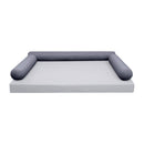 STYLE 6 pillow and bolster cushion set for daybeds, porch swings, or beds – indoor and outdoor use with durable knife-edge design. — cover only