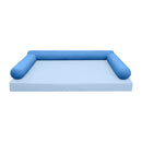 STYLE 6 pillow and bolster cushion set for daybeds, porch swings, or beds – indoor and outdoor use with durable knife-edge design. — cover only