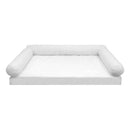 Two bolster cushion inserts, white, insert only
