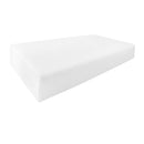 Set of two round bolster pillow inserts, white — insert only
