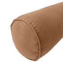 STYLE 6 Bolster Pillow for Outdoor Indoor Daybed Porch Swing Bed Queen Size Piped Trim AD104 | COVERS ONLY |