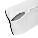 STYLE 6 Bolster Pillow for Outdoor Indoor Daybed Porch Swing Bed Twin Size Contrast Trim AD106 | COVERS ONLY |