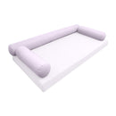 Modern outdoor daybed cushion set with two bolsters and two pillows, ideal for patio, porch, or indoor lounge spaces. — cover only