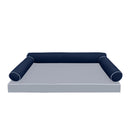 STYLE 6 pillow and bolster cushion set for daybeds, porch swings, or beds – indoor and outdoor use with durable knife-edge design. — cover only