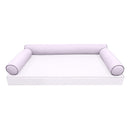 STYLE 6 pillow and bolster cushion set for daybeds, porch swings, or beds – indoor and outdoor use with durable knife-edge design. — cover only