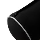 STYLE 6 Bolster Pillow for Outdoor Indoor Daybed Porch Swing Bed Twin-XL Size Contrast Trim AD109 | COVERS ONLY |