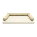 STYLE 6 pillow and bolster cushion set for daybeds, porch swings, or beds – indoor and outdoor use with durable knife-edge design. — cover only