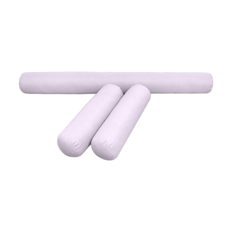 STYLE 6 Bolster Pillow for Outdoor Indoor Daybed Porch Swing Bed Twin-XL Size Knife Edge AD107 | COVERS ONLY |