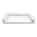 Two bolster cushion inserts, white, insert only
