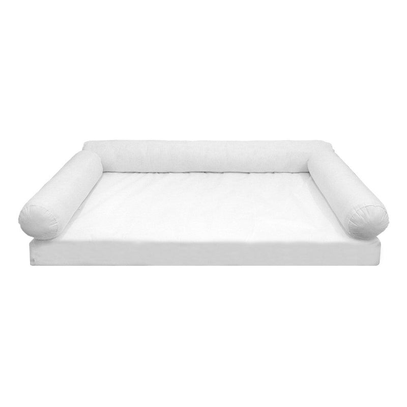 Two bolster cushion inserts, white, insert only
