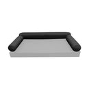 STYLE 6 Bolster Pillow for Outdoor Indoor Daybed Porch Swing Bed Twin-XL Size Piped Trim AD003 | COVERS ONLY |