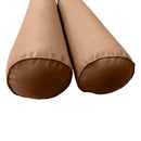 STYLE 6 Bolster Pillow for Outdoor Indoor Daybed Porch Swing Bed Twin-XL Size Piped Trim AD104 | COVERS ONLY |