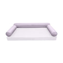 STYLE 6 Bolster Pillow for Outdoor Indoor Daybed Porch Swing Bed Twin-XL Size Piped Trim AD107 | COVERS ONLY |
