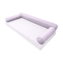 STYLE 6 Bolster Pillow for Outdoor Indoor Daybed Porch Swing Bed Twin-XL Size Piped Trim AD107 | COVERS ONLY |