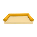 STYLE 6 Bolster Pillow for Outdoor Indoor Daybed Porch Swing Bed Twin-XL Size Piped Trim AD108 | COVERS ONLY |