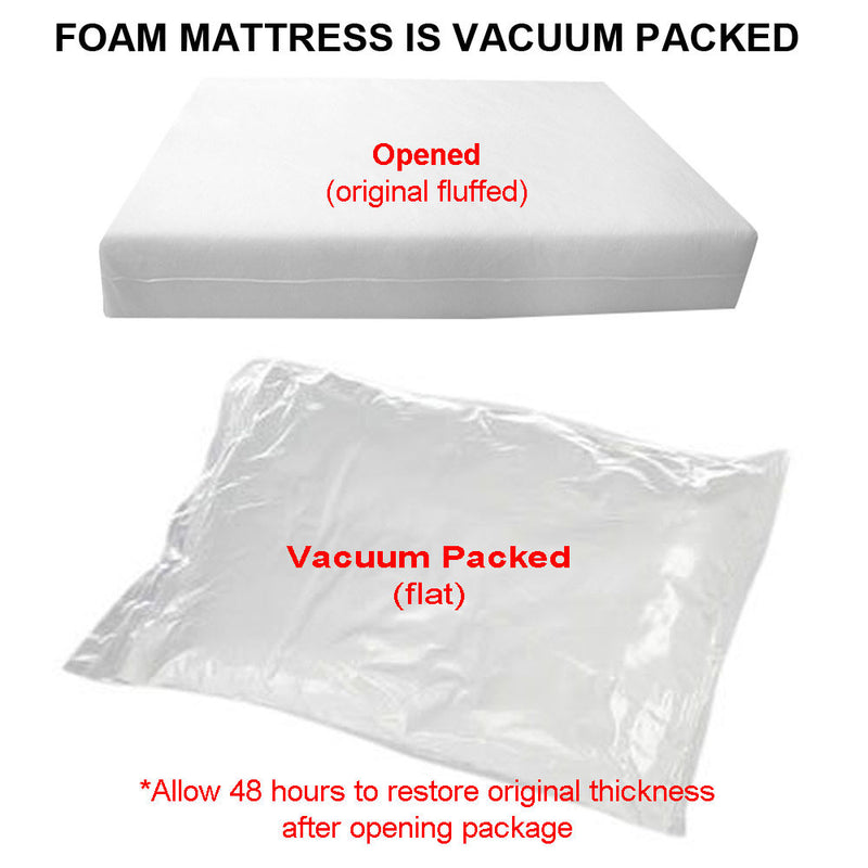 STYLE 1 Crib Size Mattress Foam, Pillow & Bolster Cushion Polyester Fiberfill Inserts for Outdoor Indoor Daybed Porch Swing Bed | INSERT ONLY |